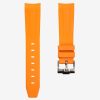 Orange FKM rubber strap for Rolex.
