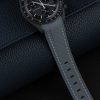 Dark Grey Monaco Rubber Strap For Moonswatch