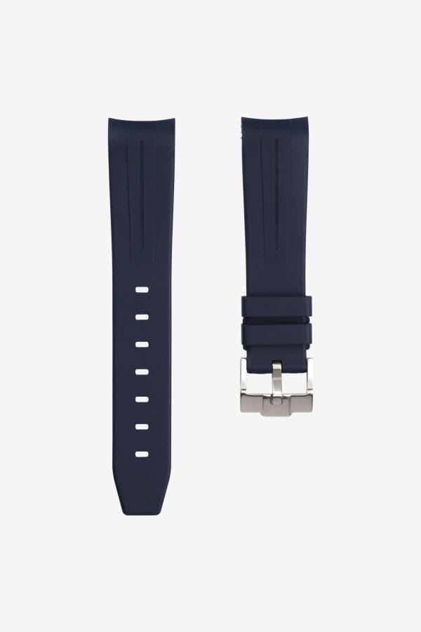 Navy rubber strap for swatch x omega moonswatch