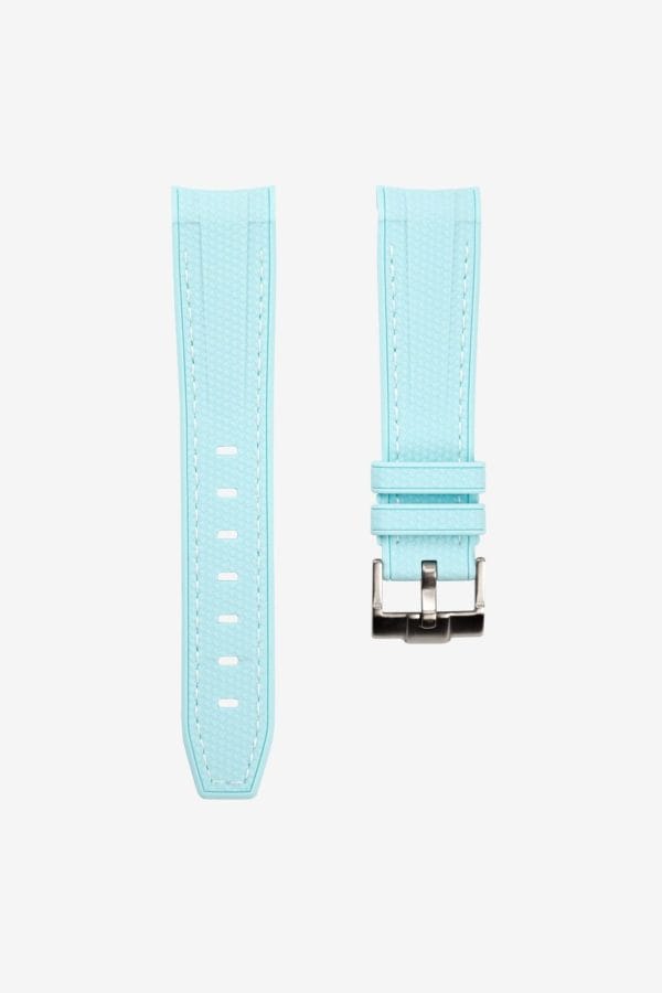 Rubber strap for Omega X Moonswatch - Monaco - Light Blue