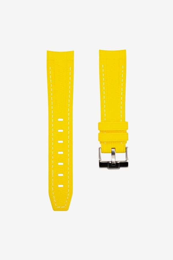 Rubber strap for Omega X Moonswatch - Monaco - Yellow