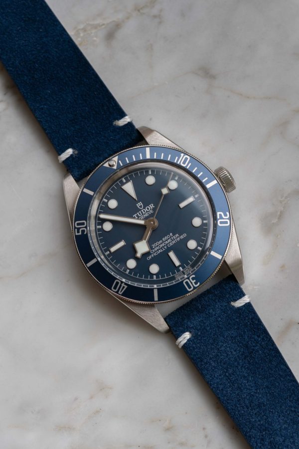 Blue Suede Watch Strap