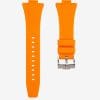 Orange rubber strap for Tissot PRX