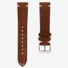 Brown suede watch strap