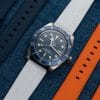 Tudor Black Bay Blue - White Straight End Rubber Watch Strap