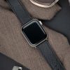 apple watch band - black - leather strap - watch strap - epsom leather